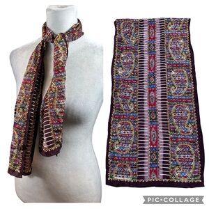 Ladies Echo Brand Silk Floral Print Multicolor Scarf